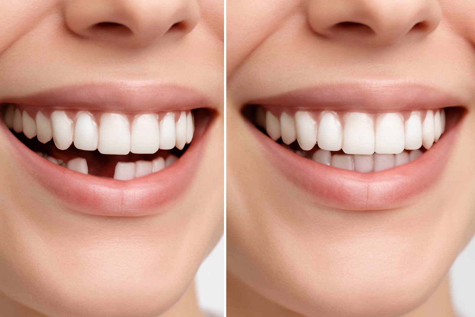 Before and After Dental Implant Treatment