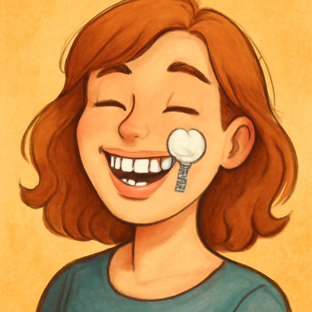 Sarah Happy After Dental Implant Treatment